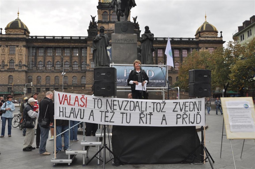 Demonstrace Václavské náměstí 28.9.2012