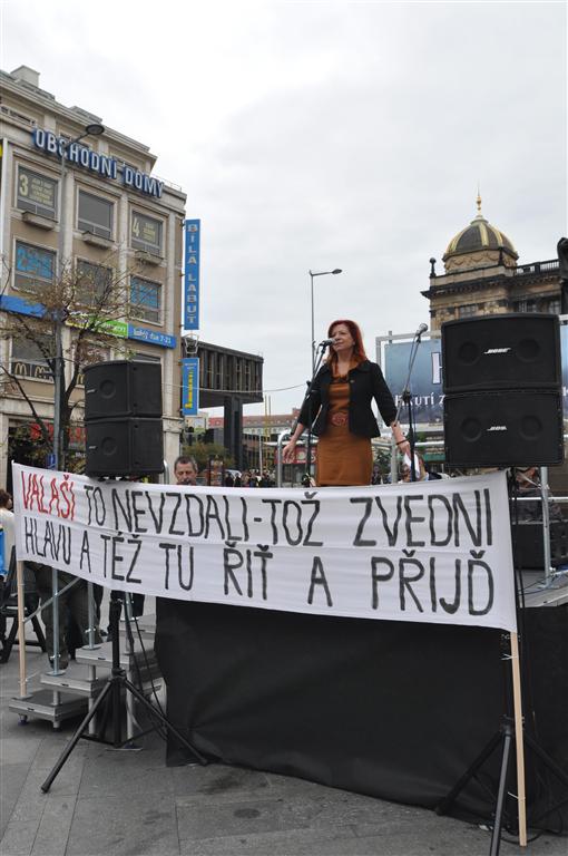 Demonstrace Václavské náměstí 28.9.2012