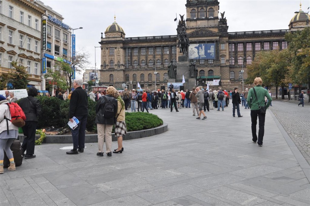 Demonstrace Václavské náměstí 28.9.2012